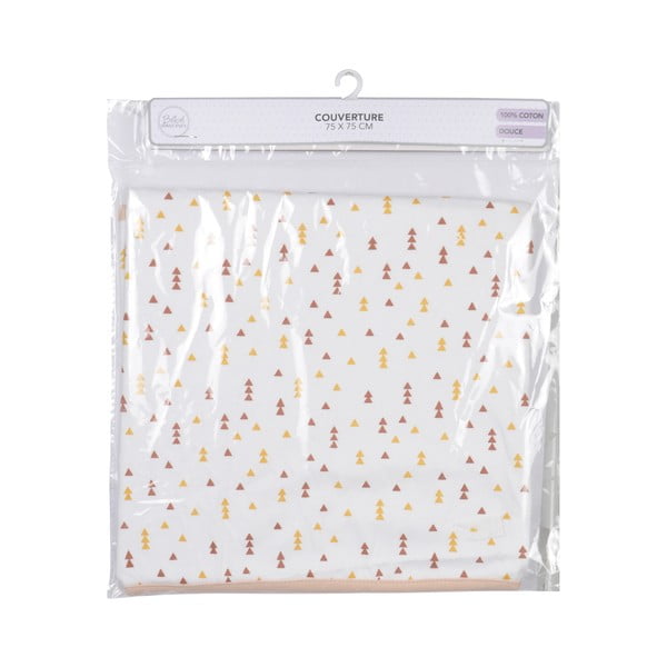 Balta kokvilnas bērnu sega 75x75 cm Forest – Bébé Douceur-image-1