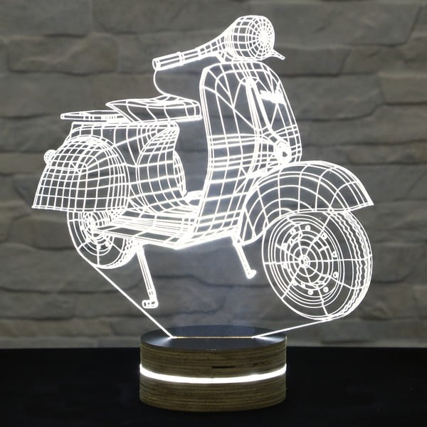 3D galda lampa Motocikls
