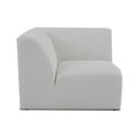Balts modulārais dīvāns no buklē auduma (ar maināmu stūri) Roxy – Scandic