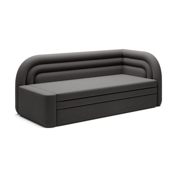 Pelēkbrūns samta salokāms/ar uzglabāšanas vietu dīvāns ar labo stūri 223 cm Fabillo – ELTAP-image-2