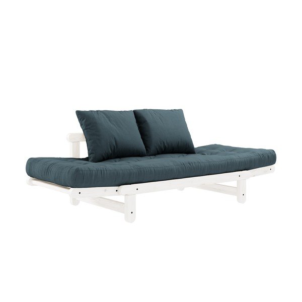 Izvelkamais dīvāns Karup Design Beat White/Petroleum-image-4