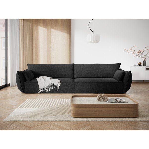 Tumši pelēks dīvāns 248 cm Vanda – Mazzini Sofas-image-1