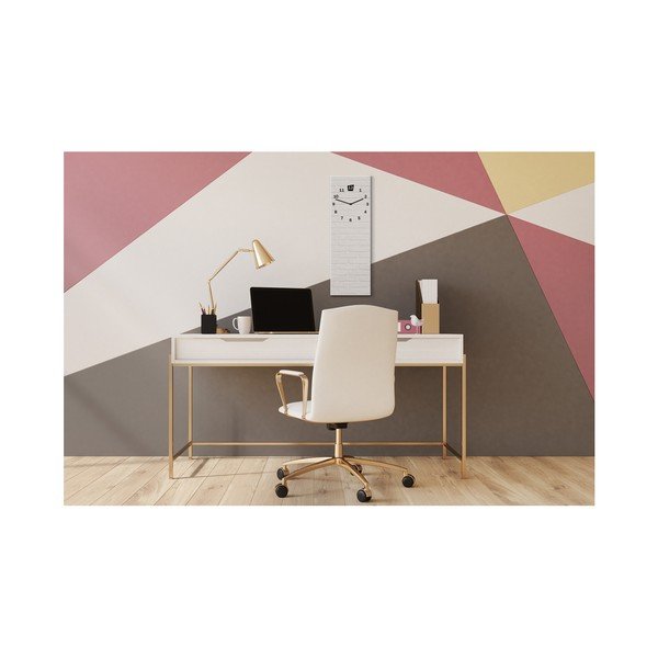 Sienas pulkstenis Styler Glassclock White, 20 x 60 cm-image-2