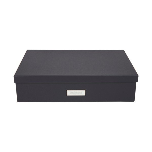 Tumši pelēka uzglabāšanas kaste ar nodalījumiem Bigso Box of Sweden Jakob-image-2