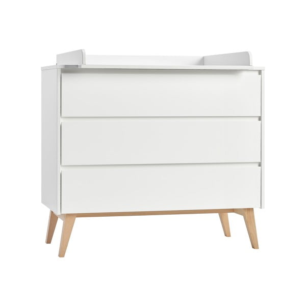 Balta bērnu kumode Pinio Swing, 100 x 92 cm-image-2