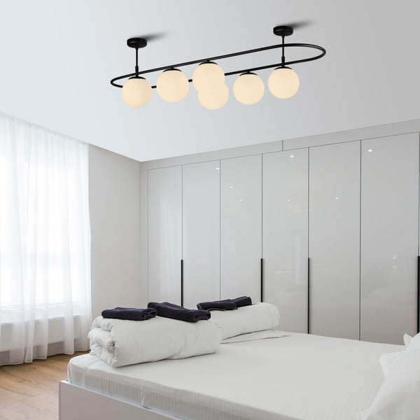 Melna griestu lampa Squid Lighting Elips, garums 124 cm-image-3