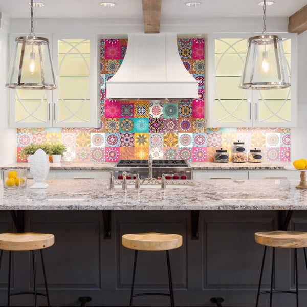 30 sienas uzlīmju komplekts Ambiance Azulejos Mariska, 15 x 15 cm-image-3