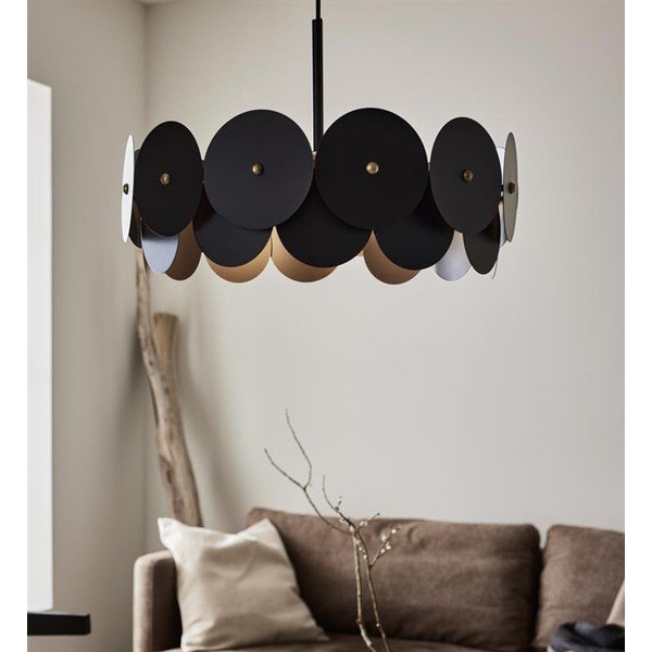 Melna griestu lampa Markslöjd Vegas, ø 53 cm-image-1