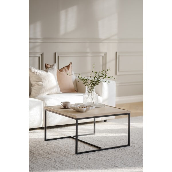 Dabīga toņa žurnālgaldiņš ar ozola masīvkoka galda virsmu ø 70 cm Deerfield – Rowico-image-3