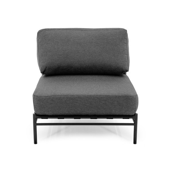 Tumši pelēks modulārais dārza dīvāns (vidējā moduļa) Dandy – Sit Sit-image-2