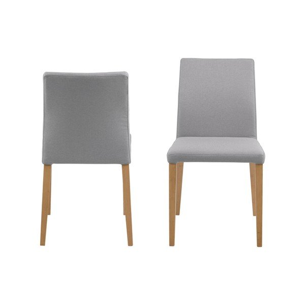2 gaiši pelēku ēdamistabas krēslu komplekts Actona Zina Dining Set-image-2