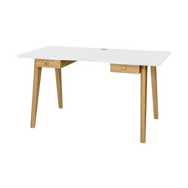 Darba galds ar ozolkoka imitāciju 70x140 cm Nice – Woodman-image-1