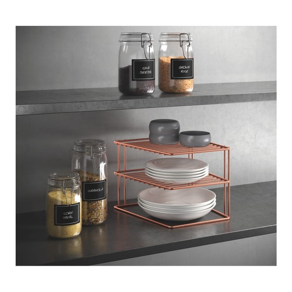 Vara krāsas tērauda papildu virtuves plaukts 25x25 cm Palio – Metaltex-image-1