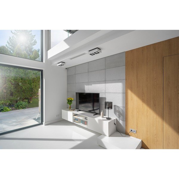 Melna galda lampa ar austu niedru abažūru (augstums 48 cm) Foresto – GTV-image-4