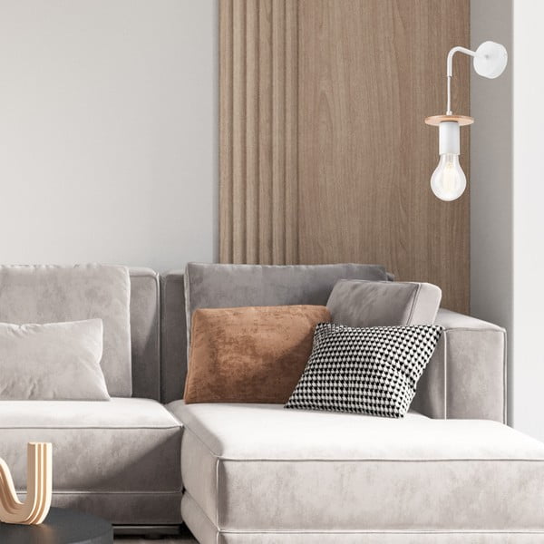 Balta sienas lampa Angelina – LAMKUR-image-2