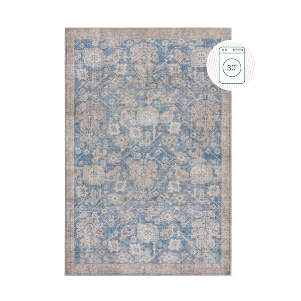 Zils mazgājams paklājs 152x230 cm Orelia Global – Flair Rugs