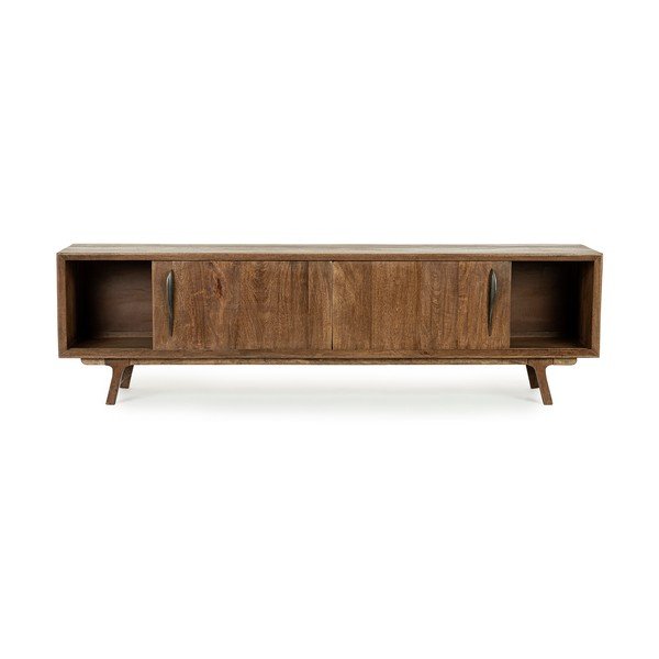 Dabīga toņa mango masīvkoka TV galdiņš 200x60x43 cm Sherman – Bizzotto-image-2