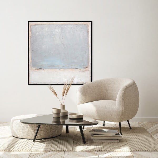 Glezna, roku darbs 100x100 cm Blue Inside – Malerifabrikken-image-1