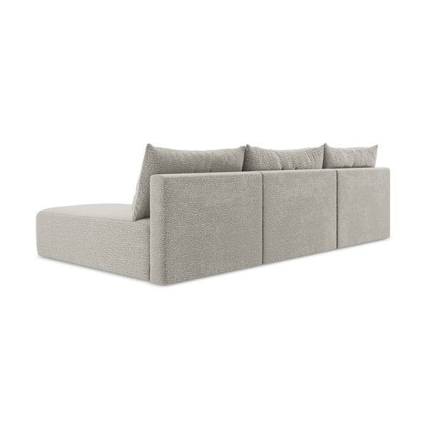 Gaiši pelēks salokāms/ar uzglabāšanas vietu stūra dīvāns Kalena – Makamii-image-3