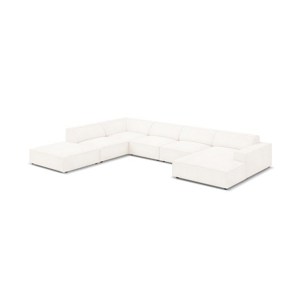 Bēšs stūra dīvāns no buklē auduma (kreisais stūris) Jodie – Micadoni Home-image-4