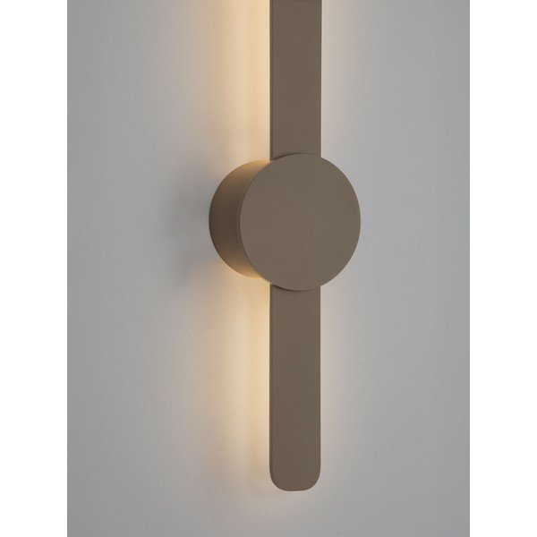 Pelēkbēša alumīnija LED sienas lampa Norei – Nova Luce-image-1