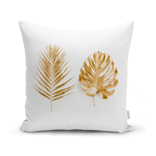 Spilvendrāna Minimalist Cushion Covers Golden Leafes, 45 x 45 cm
