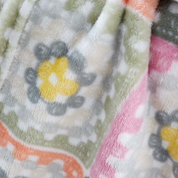 Mikroplīša pleds 130x170 cm Crochet Print Cosy – Catherine Lansfield-image-2