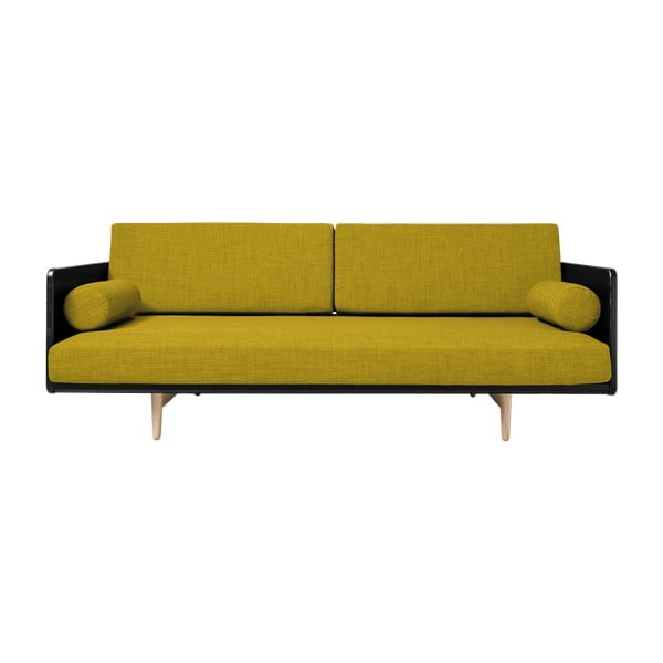 Maināms dīvāns Karup Deva Black/Raw Oak/Amarillo-image-4