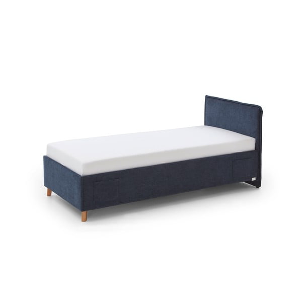 Tumši zila bērnu gulta ar veļas kasti 120x200 cm Fun – Meise Möbel