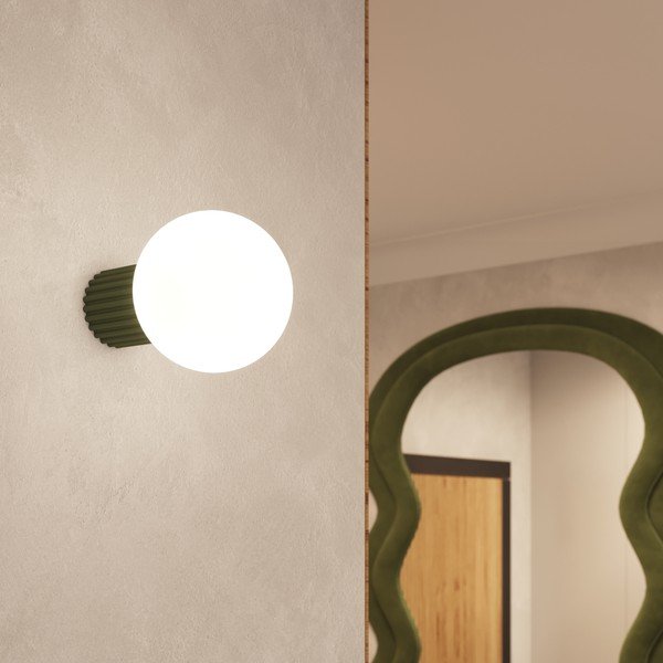 Zaļa sienas lampa ø 12 cm Orbital – Sollux-image-1