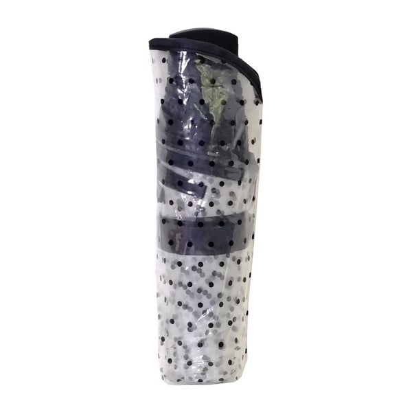 Caurspīdīgs saliekams lietussargs Ambiance Black Polka Dots, ⌀ 97 cm-image-1