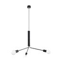 Melna piekaramā lampa ar metāla abažūru ø 74 cm Donato – Sollux