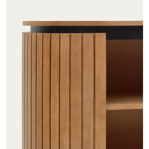 Grāmatu plaukts no mango koka dabīgā krāsā 120x90 cm Licia – Kave Home-image-3