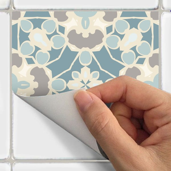 24 dekoratīvo sienas uzlīmju komplekts Ambiance Underwater Garden, 15 x 15 cm-image-3