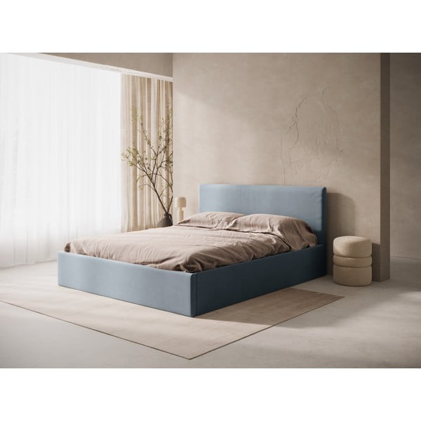 Gaiši zils polsterēts gultas galvgalis 170,5x100 cm Remo – Micadoni -image-1