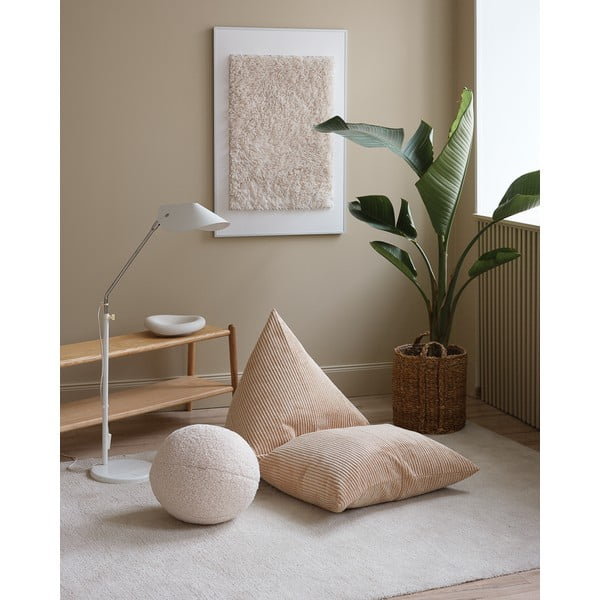 Gaiši brūns velveta bērnu sēžammaiss Big Lounger – Wigiwama-image-1