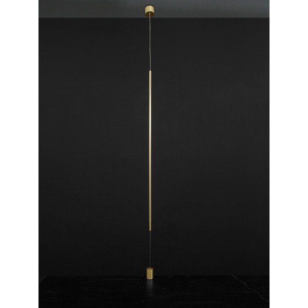 Misiņa krāsas alumīnija LED stāvlampa (augstums 300 cm) Elettra – Nova Luce-image-4
