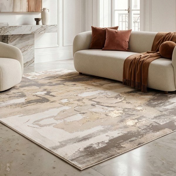 Bēšs/krēmkrāsas paklājs 160x220 cm Miro – Asiatic Carpets-image-1