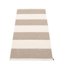 Bēšs/krēmkrāsas iekštelpu un āra celiņa paklājs 70x150 cm Bob Mud Vanilla – Pappelina