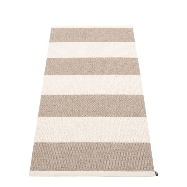 Bēšs/krēmkrāsas iekštelpu un āra celiņa paklājs 70x150 cm Bob Mud Vanilla – Pappelina