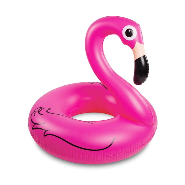Rozā piepūšamais riņķis flamingo formā InnovaGoods Flamingo