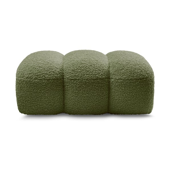 Zaļš kāju soliņš no buklē auduma Hippolyte – Bobochic Paris