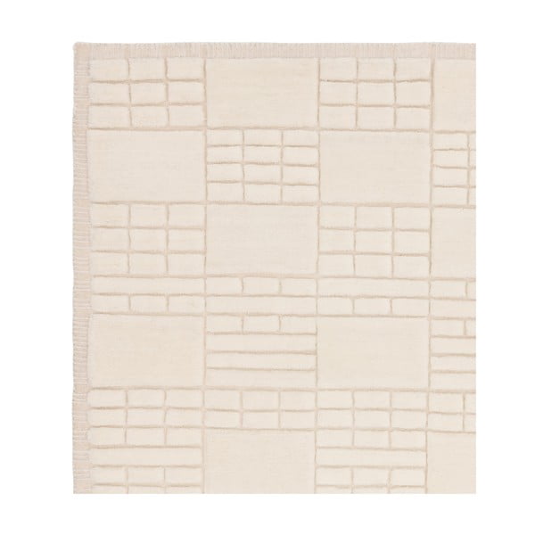 Krēmkrāsas ar rokām darināts vilnas paklājs 120x170 cm Empire – Asiatic Carpets-image-3