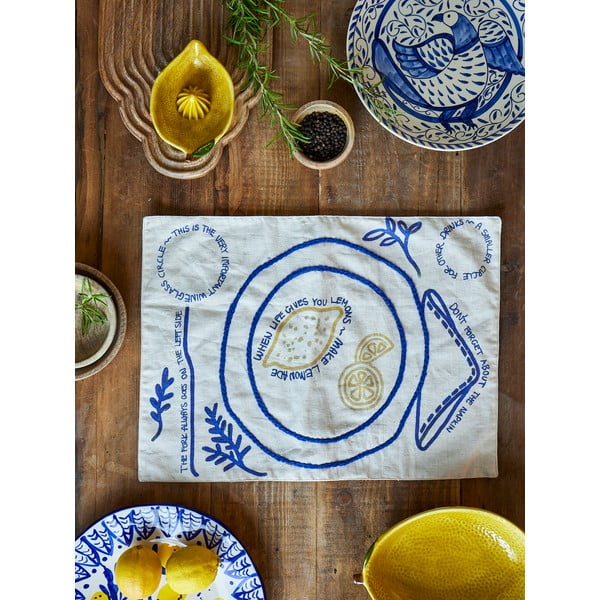 Galda paliktnis no lina maisījuma 33x48 cm Limone – Bloomingville-image-1
