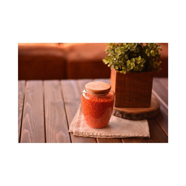 Stikla burka ar bambusa vāku Bambum Rella Small-image-2