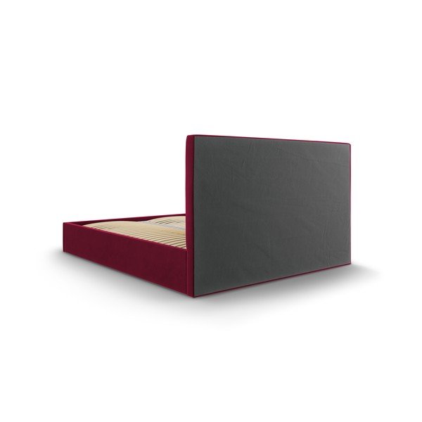 Bordo samta divguļamā gulta Mazzini Beds Juniper, 180 x 200 cm-image-4