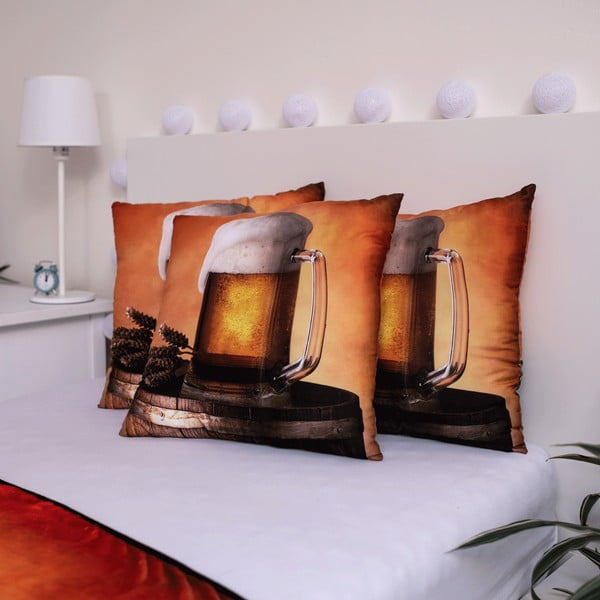 Dekoratīvais spilvens 40x40 cm Beer – Jerry Fabrics-image-1