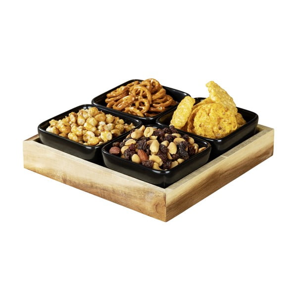 Melni keramikas trauki ar paplāti (4 gab.) Elo – Wenko-image-4