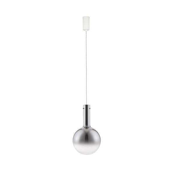Pelēka stikla LED piekaramā lampa ar regulējamu spilgtumu ø 25 cm Nostos – Nova Luce