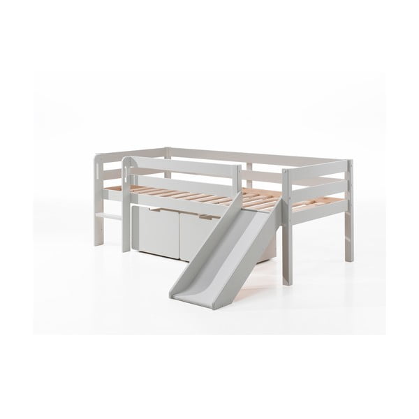 Baltas atvilktnes zem bērnu gultas (2 gab.) Pino – Vipack-image-1